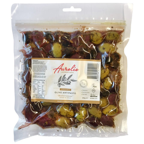 Aurelio Organic Olives Mediterranean Vack Pack - Aurelio