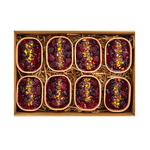Berry Pistachio Chia Pudding Pots 8Pk - FIG