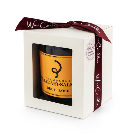 Billecart - Salmon Brut Rose Champagne & Strawberries Candle - Wine Candles