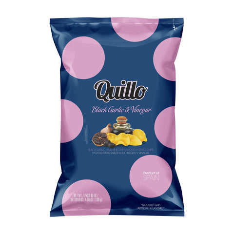 Black Garlic & Vinegar Chips 130g - Quillo
