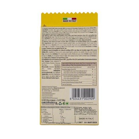 Hazelnut Cono Snack Box 4 x 25g - Messori