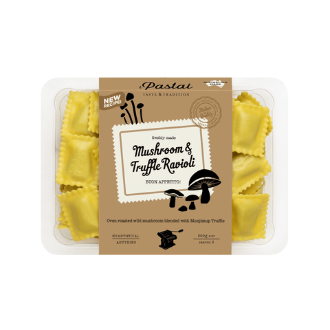 Mushroom & Truffle Ravioli 500g - iPastai