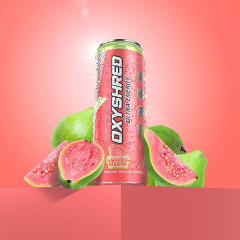 OxyShred Ultra Energy RTD Guava Paradise Can 355ml-Beverages-OxyShred-iPantry-australia