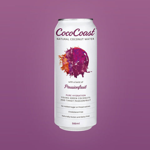 Passionfruit Coconut Water 500ml - Coco Coast