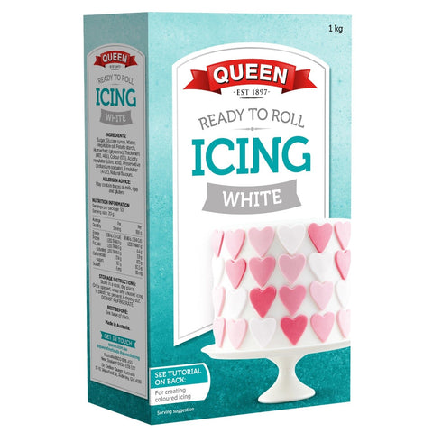 Ready To Roll Icing White 1Kg - Queen
