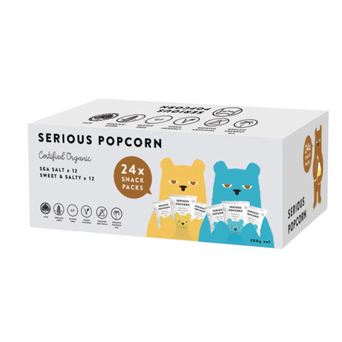 Serious food co - Serious popcorn 24 snack box - Serious Food Co.