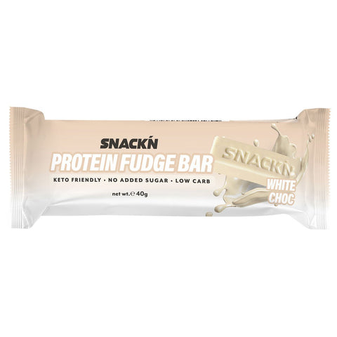 Snack'n Protein Bars - Fudge 40g - White Choc - Snack'n