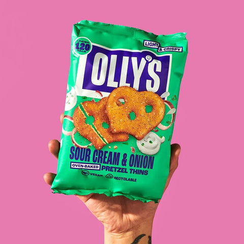 Sour Cream & Onion Pretzel Thins - Olly's