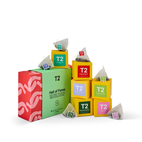 T2 Hall Of Fame Gift Pack (6 Teabag Mini Cubes) - T2