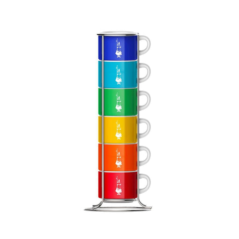 Set of 6 Cups Colour Stackable-Bialetti-iPantry-australia