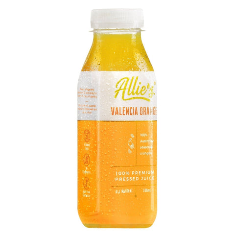 Allie's Valencia Orange 300mL Cold Pressed Juice-Fruit Juice-Allie's-iPantry-australia