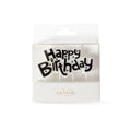 Black Happy Birthday Candle Plaque-Cake & Candle-iPantry-australia