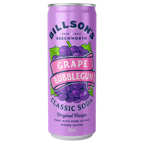 Grape Bubblegum Classic Soda 4 Pack-Beverages-Billson's-iPantry-australia