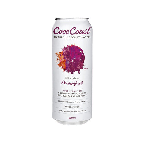Passionfruit Coconut Water 500ml - Coco Coast