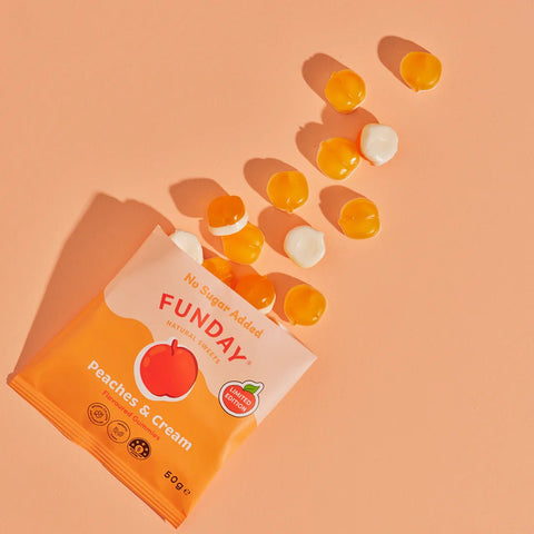 Peaches & Cream 50g - Funday Natural Sweets