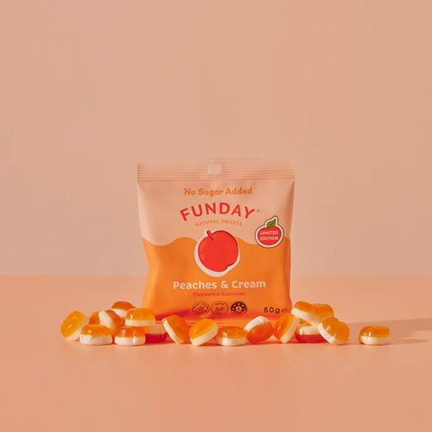 Peaches & Cream 50g - Funday Natural Sweets