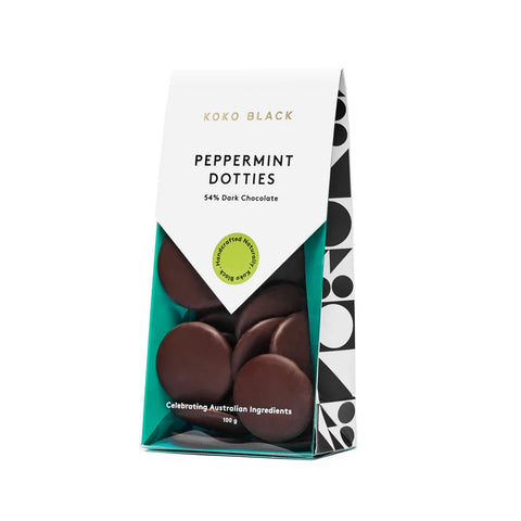 Peppermint Dotties Dark - Koko Black