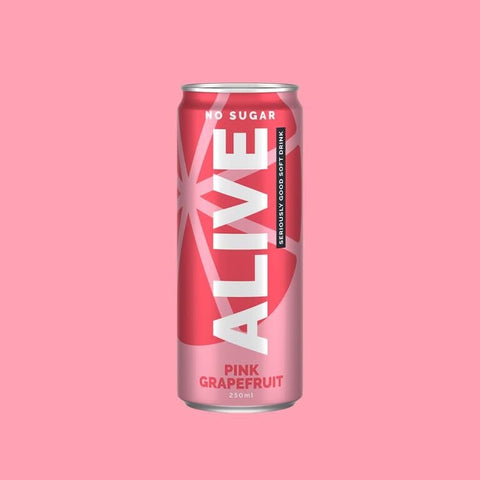 Alive Soft Drink - Pink Grapefruit 4 x 250ml-Beverages-Alive-iPantry-australia