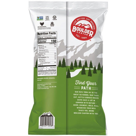 Sea Salt Chips with Avocado Oil 149g-Indulgence-Boulder Canyon-iPantry-australia